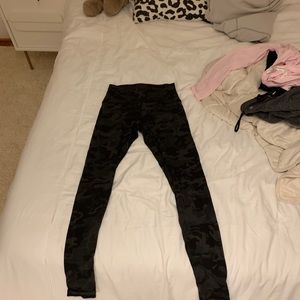 Green camo lululemon align leggings